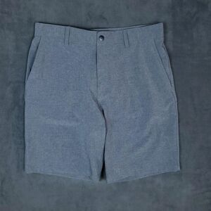 Panama Jack Shorts Mens 34 Gray Heather Golf Chino Performance Stretch Quick Dry